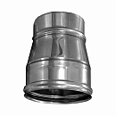 Переходник D 100/130 для дымохода из нержавеющей стали Прок